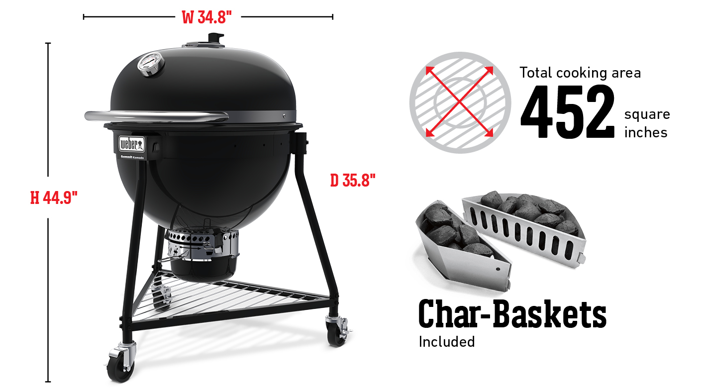 Barbecue à charbon Summit® Kamado E6